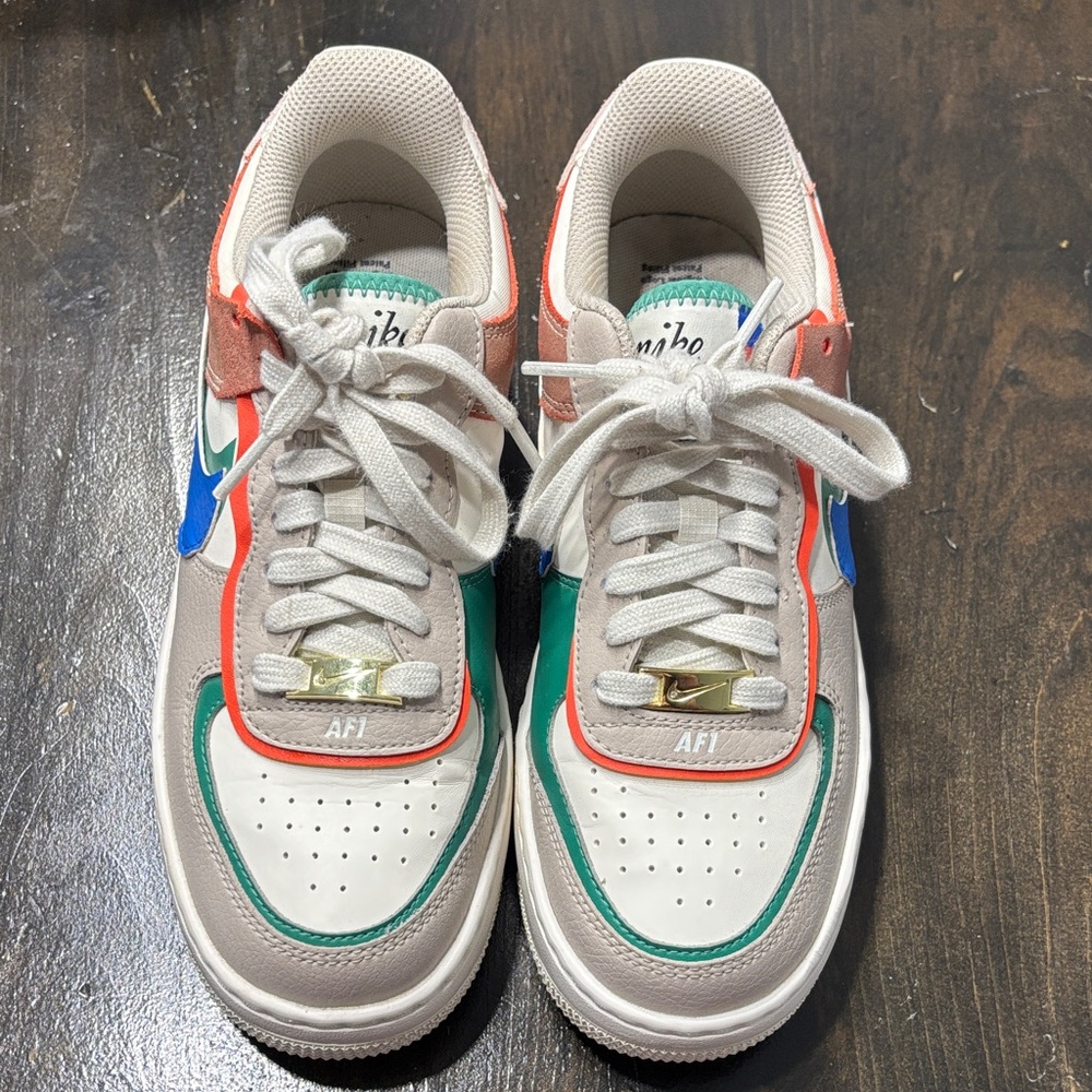 Nike Air Force 1 Low Shadow Sail Signal Blue Green